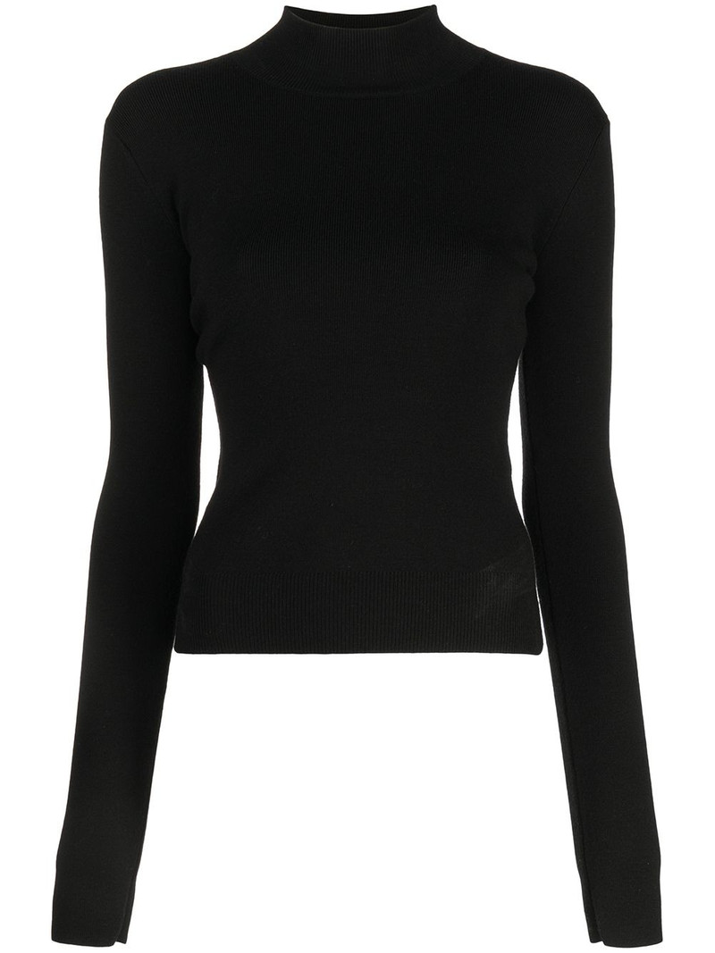 Peace Sign mock-neck cashmere jumper 1