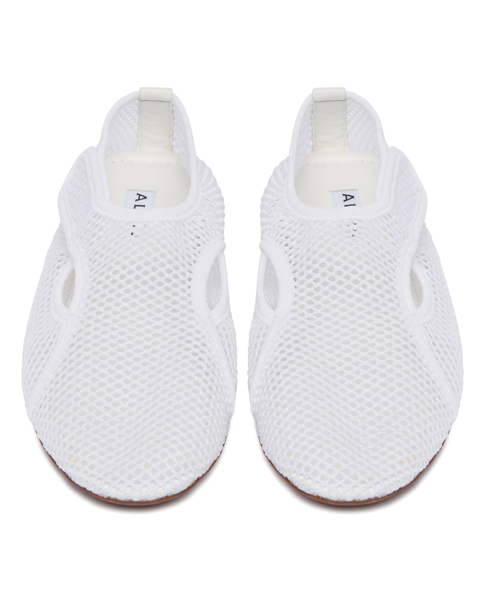 White Mesh Slippers - 4
