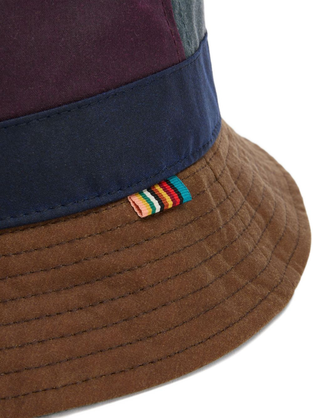 PANELLED APPLIQUÉ-DETAIL BUCKET HAT - 4