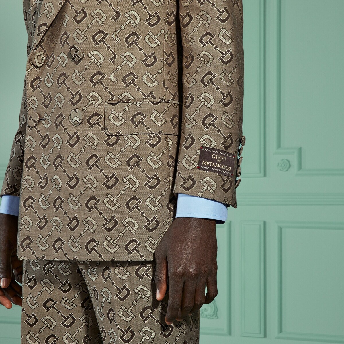 ジャケット・アウター GUCCI HORSE BIT RACE UP TAILORED JACKET GUCCI Maxi Horsebit cotton jacket | REVERSIBLE