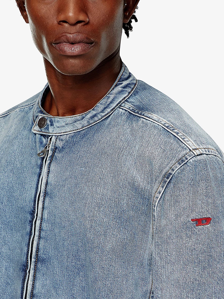 D-Glory logo-embroidered denim jacket - 5