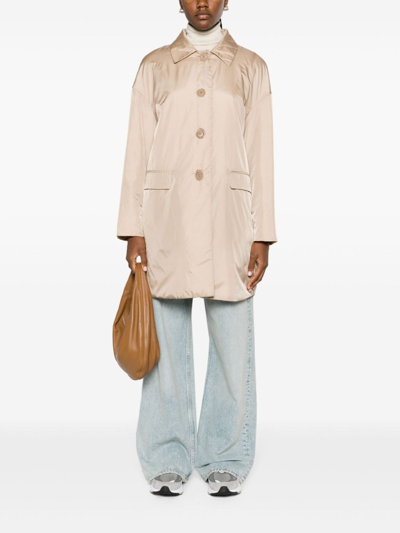 Aspesi buttoned-up padded trench coat outlook