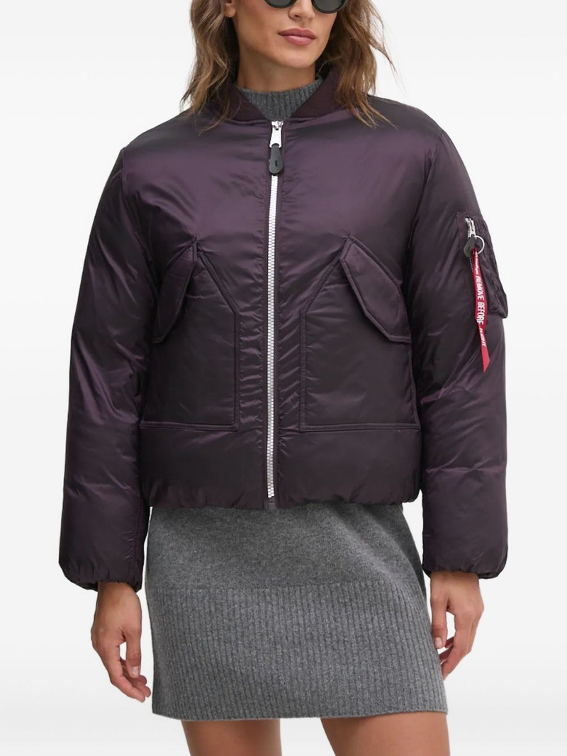 MA-1 zip pocket bomber jacket 1
