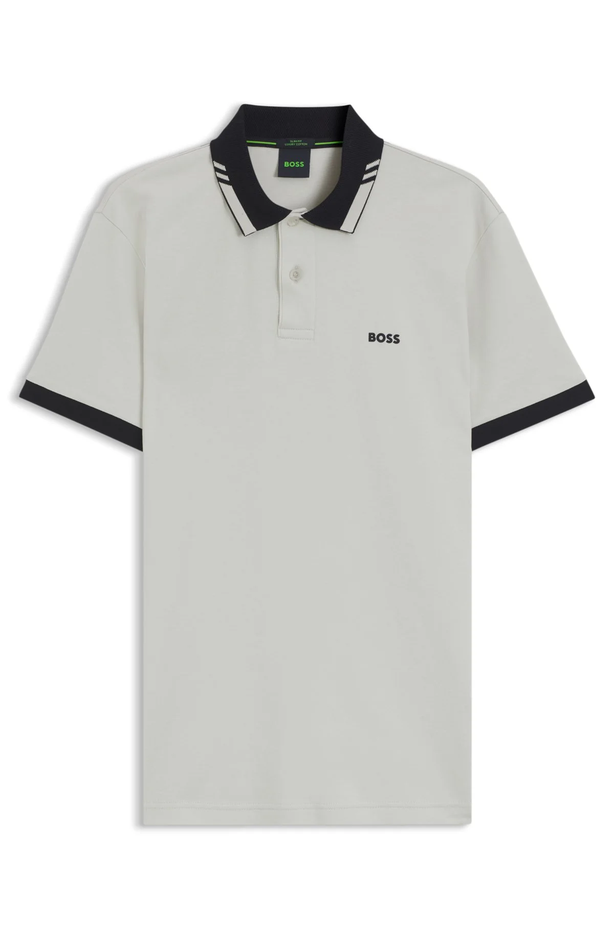 COTTON SLIM-FIT POLO SHIRT WITH CONTRAST TRIMS - 1