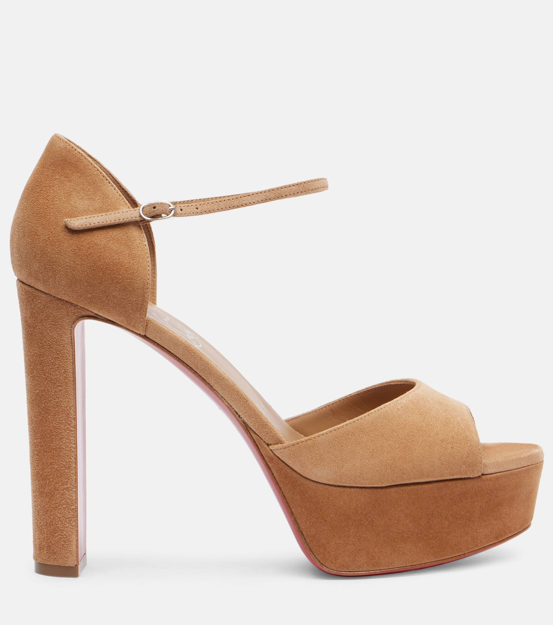 Sandaloo 130 suede platform sandals - 4