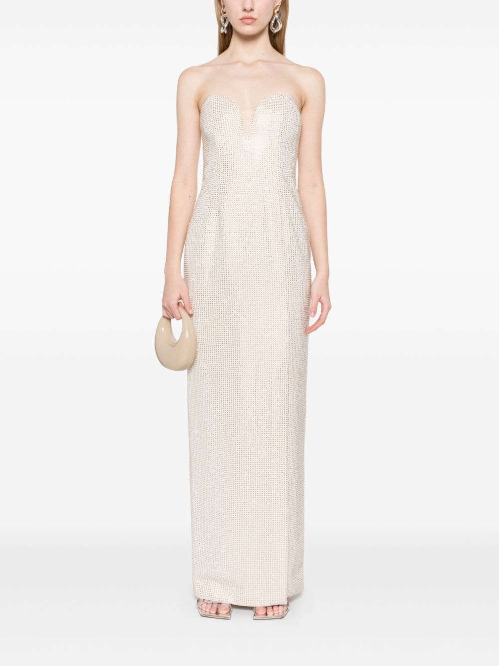 diamante-embellished maxi dress - 2
