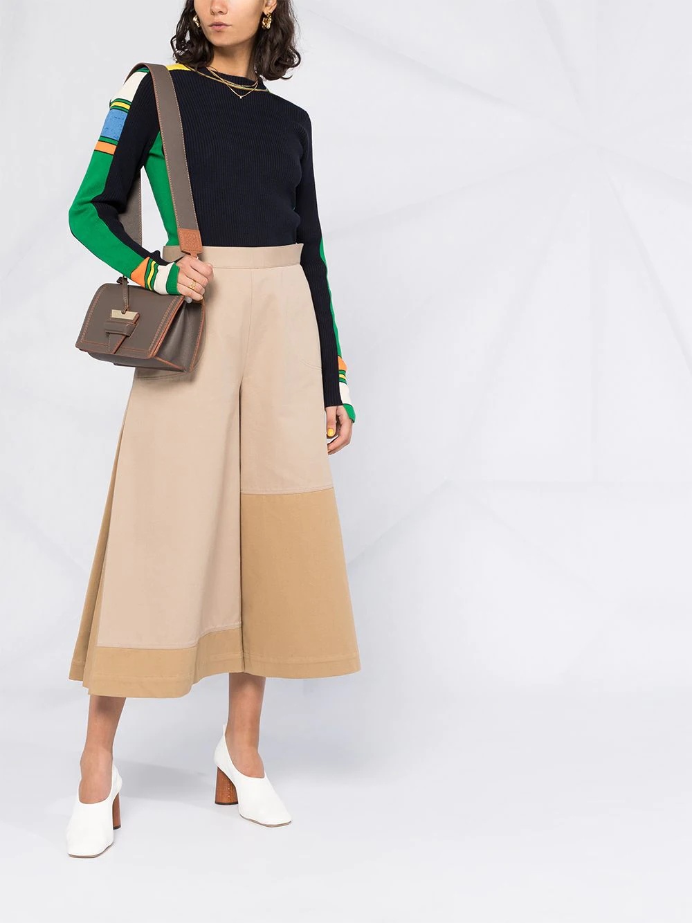 flared culotte trousers - 2