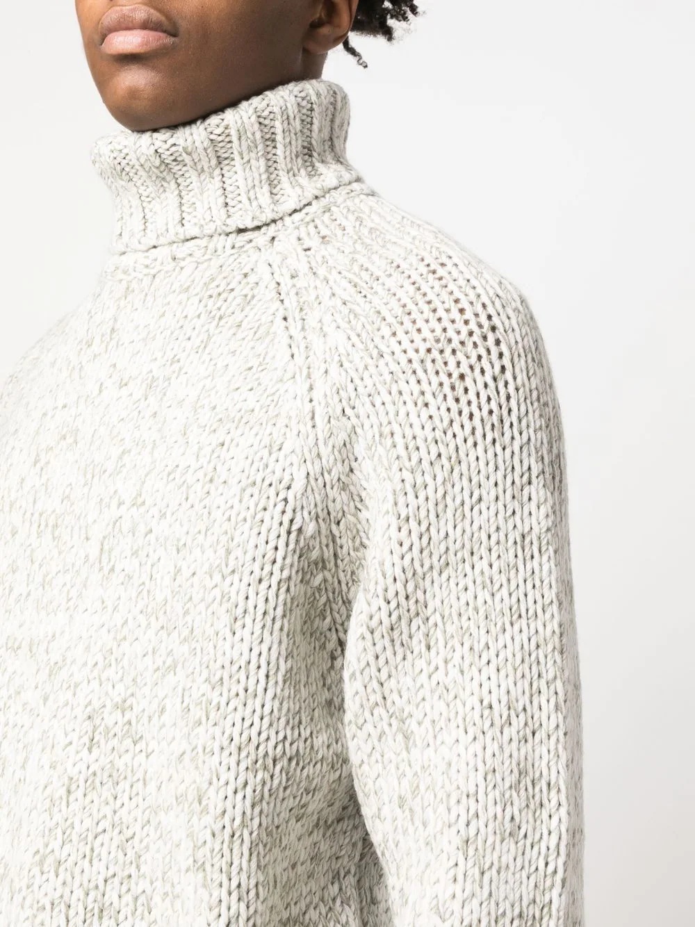 rollneck knitted jumper - 5