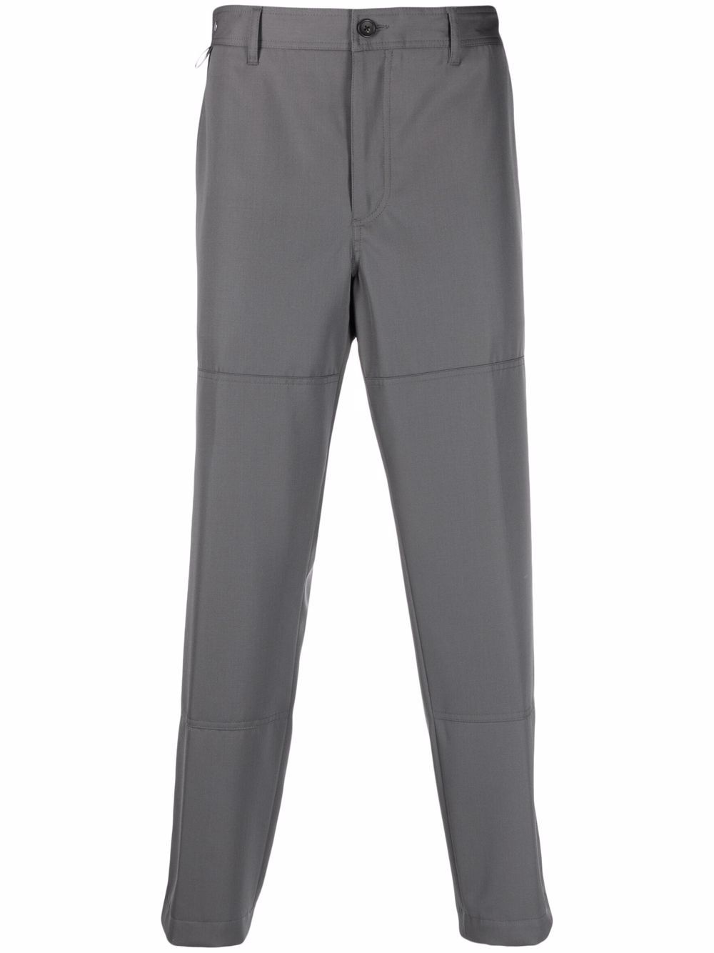 straight-leg wool trousers - 1