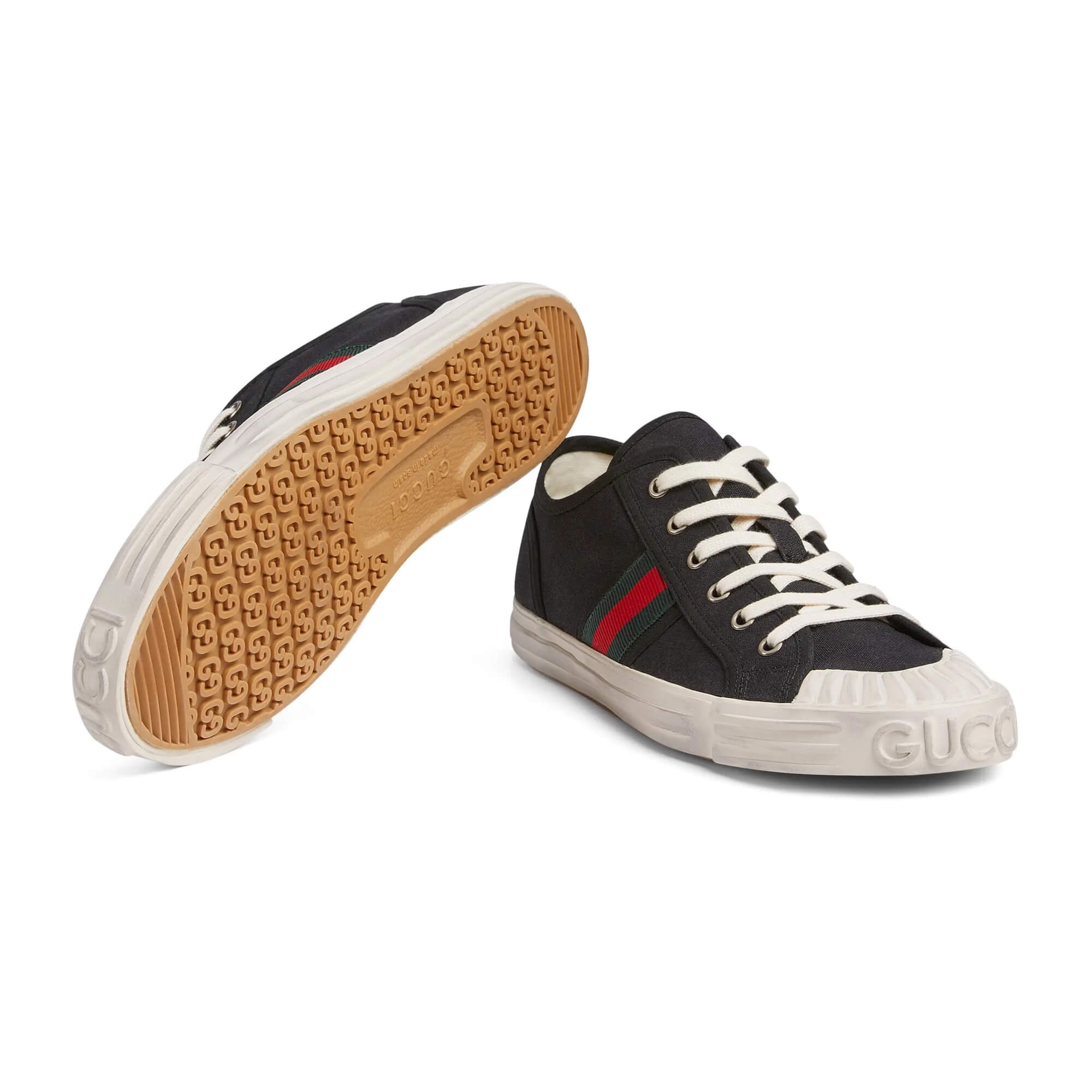 Gucci Web Canvas Sneakers - 2