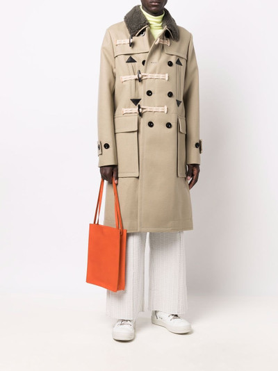 sacai rope-detailing coat outlook