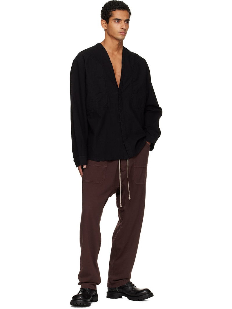 Rick Owens DRKSHDW Black Concordians Larry Jumbo Fogpocket Shirt outlook