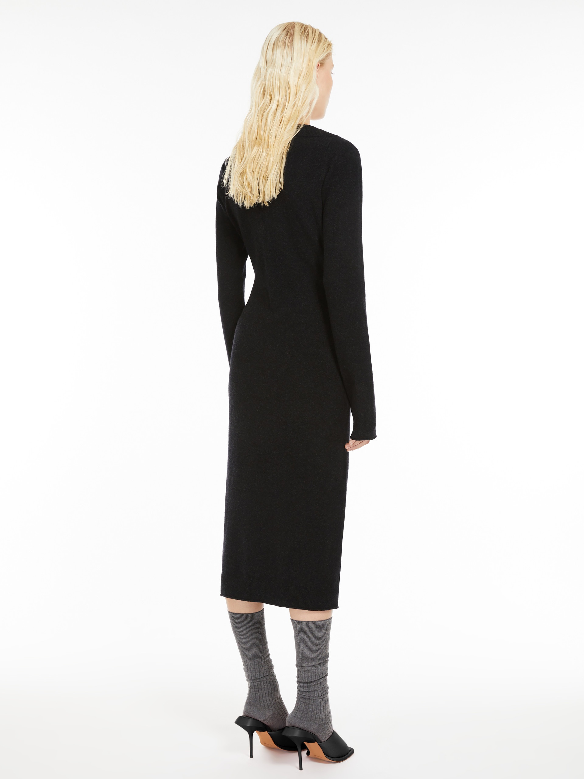 ANGIZIA Cashmere blend-knit dress - 4