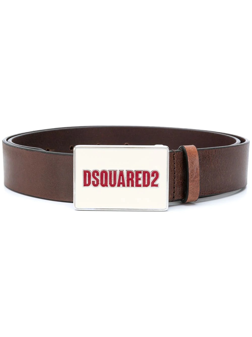 logo-buckle belt - 1