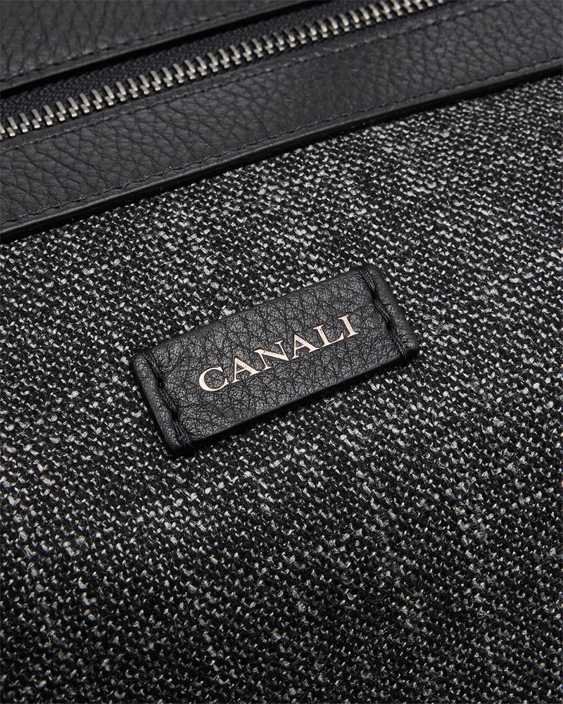 Men's Melange Leather-Trim Duffel Bag 5