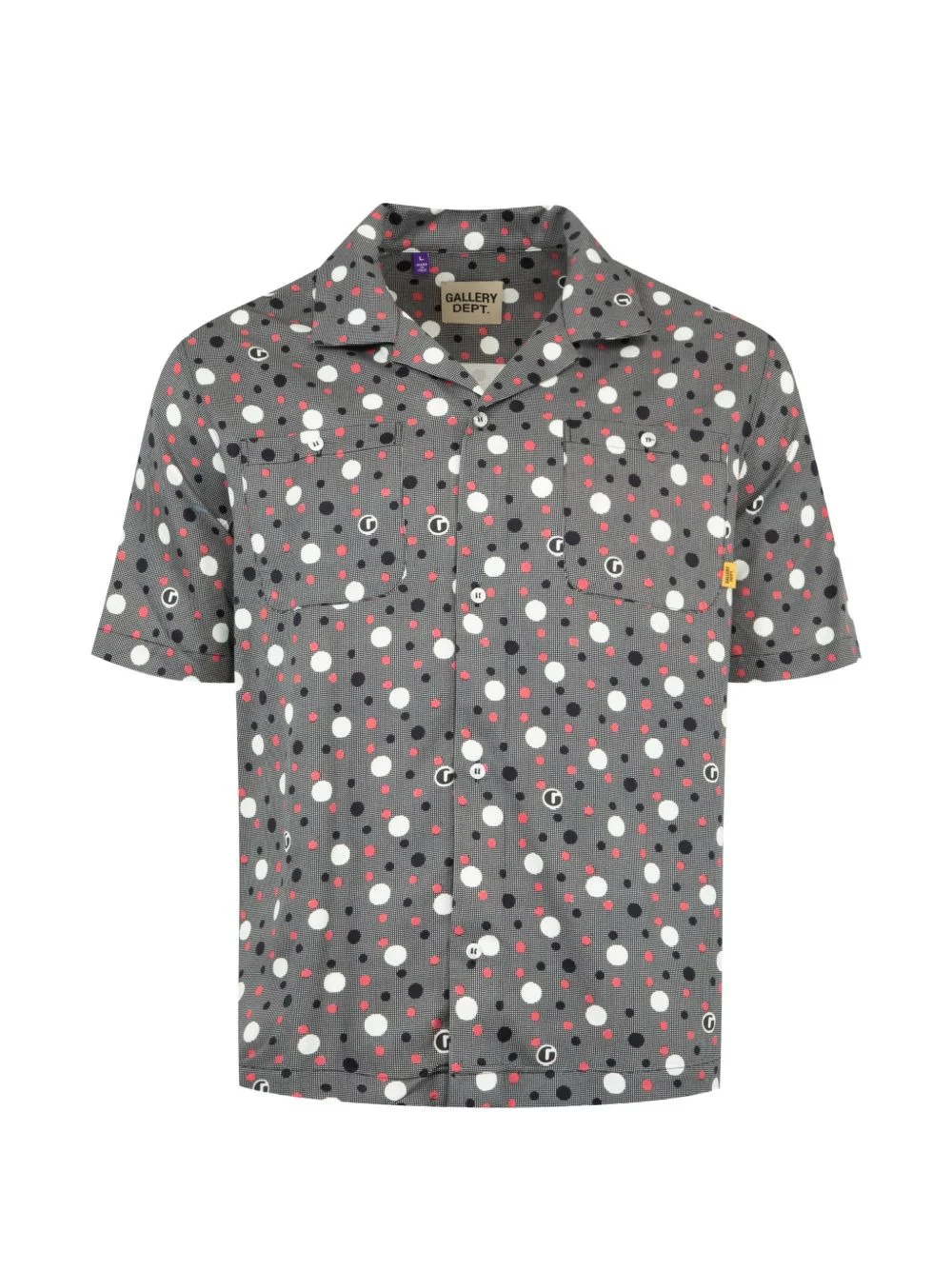polka-dot short-sleeve shirt - 1