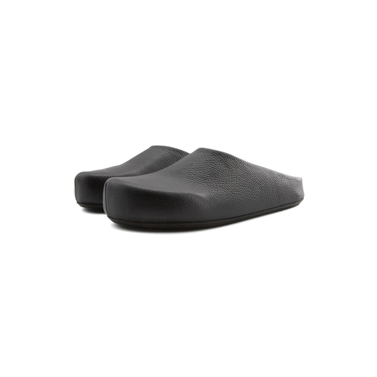 MEN'S LEATHER FUSSBET SABOT (BLACK) - 3