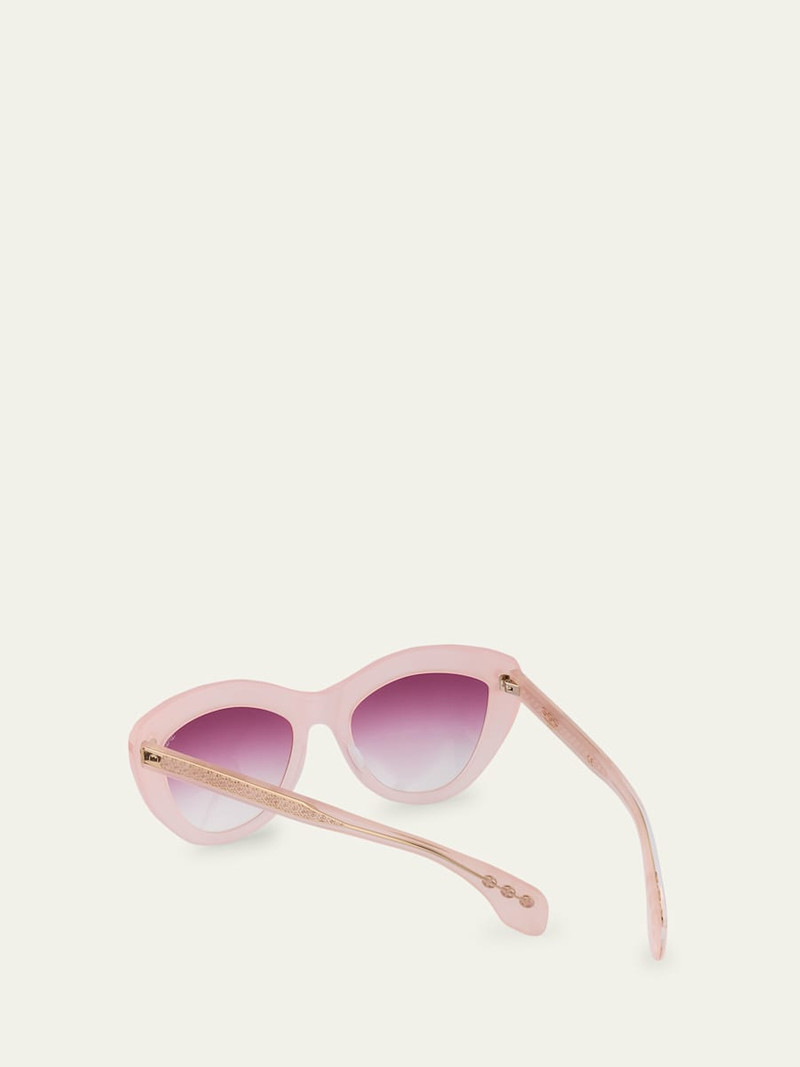 HOORSENBUHS® 24K Gold & Acetate Cat-Eye Sunglasses outlook