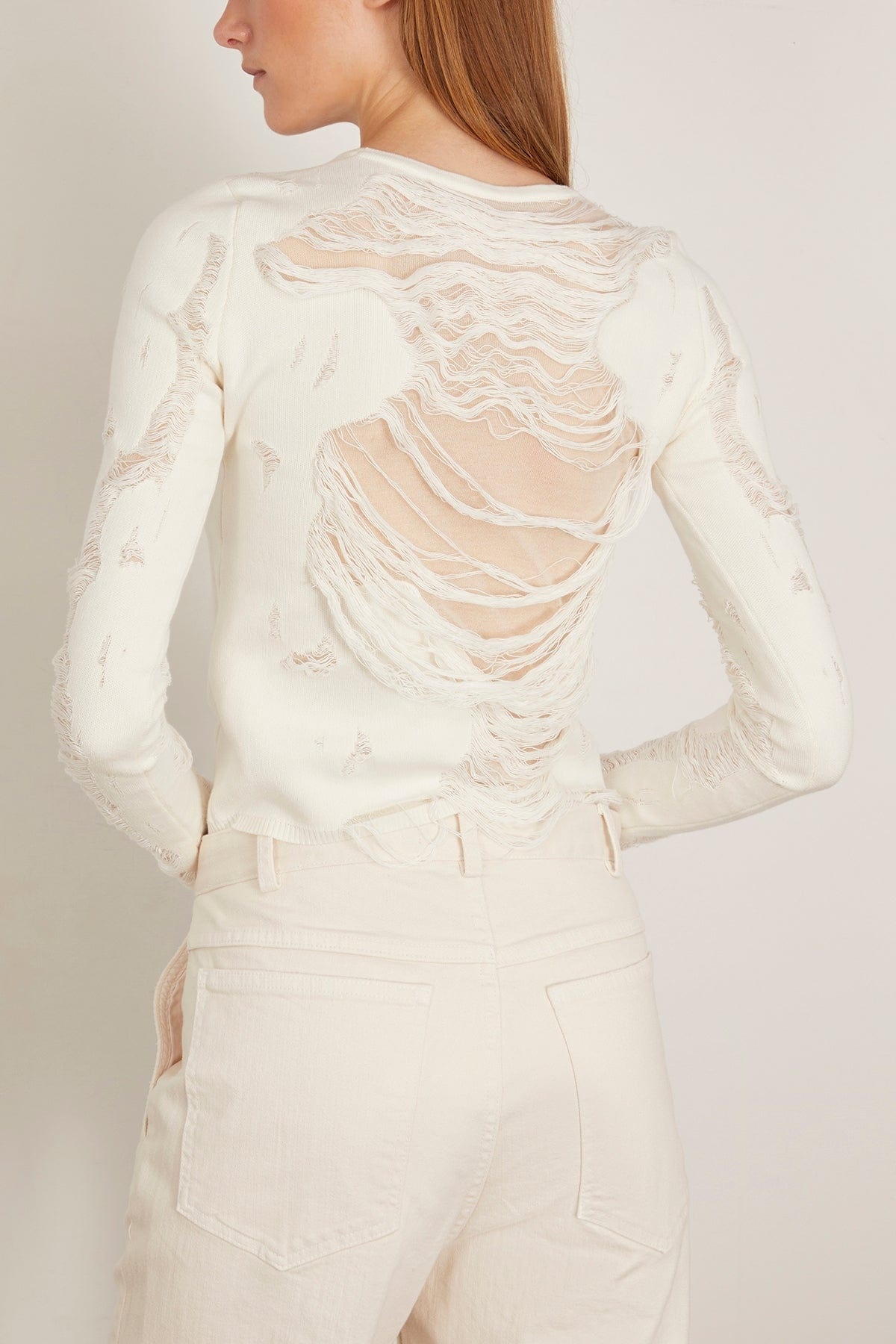 Crewneck in Off White - 4