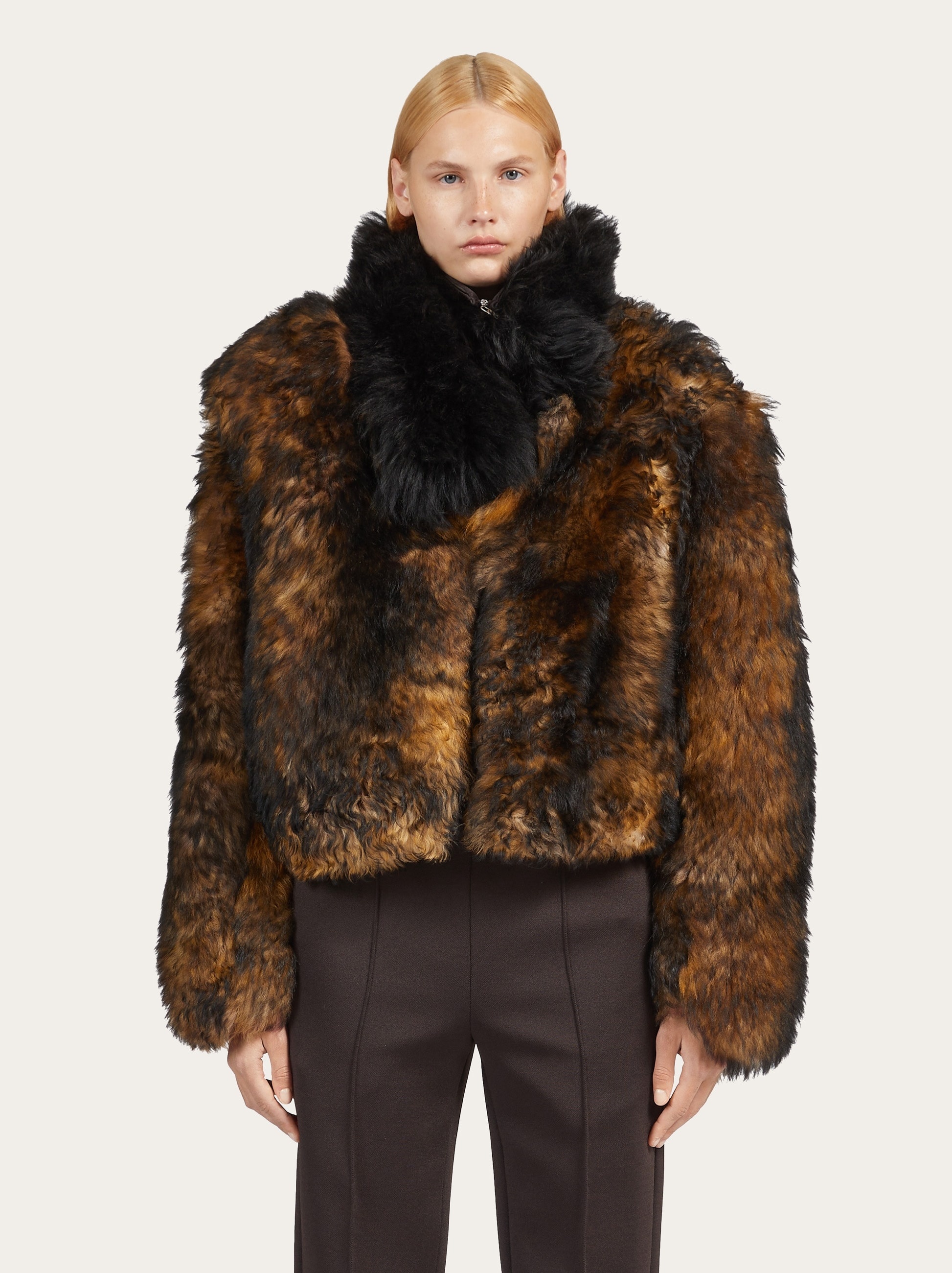 Long haired shearling coat - 2