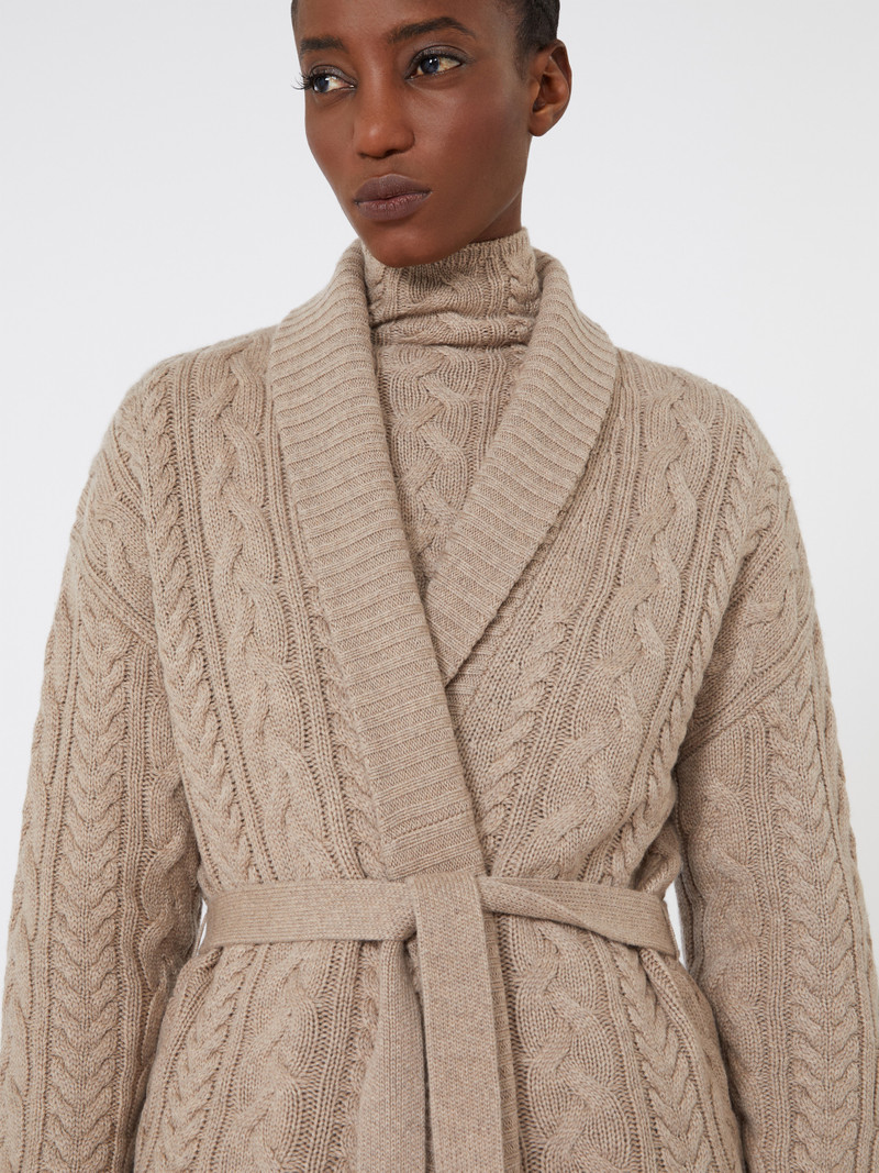 QUEBEC Wool and cashmere knit cardigan 5