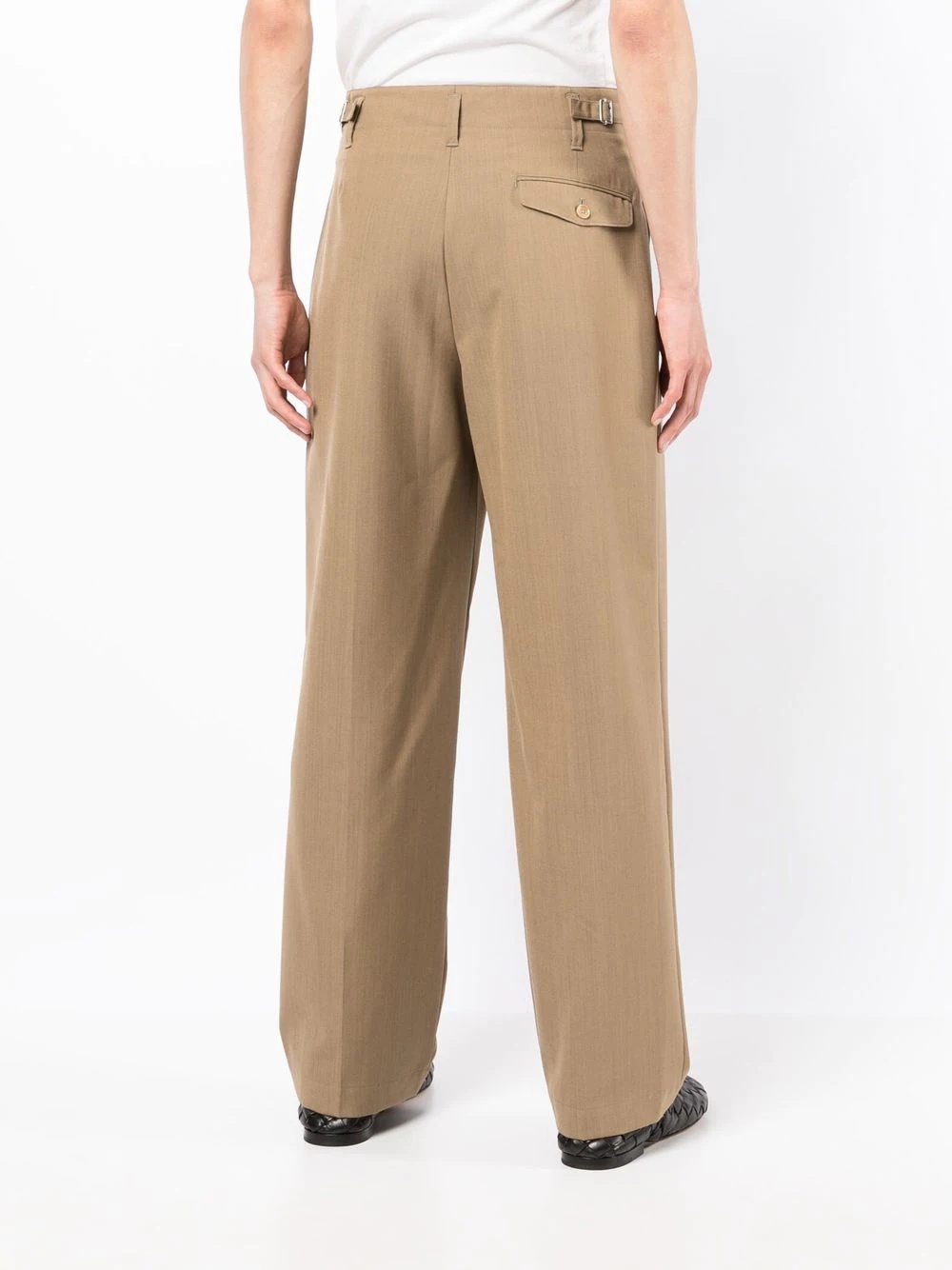 straight-leg tailored trousers - 4