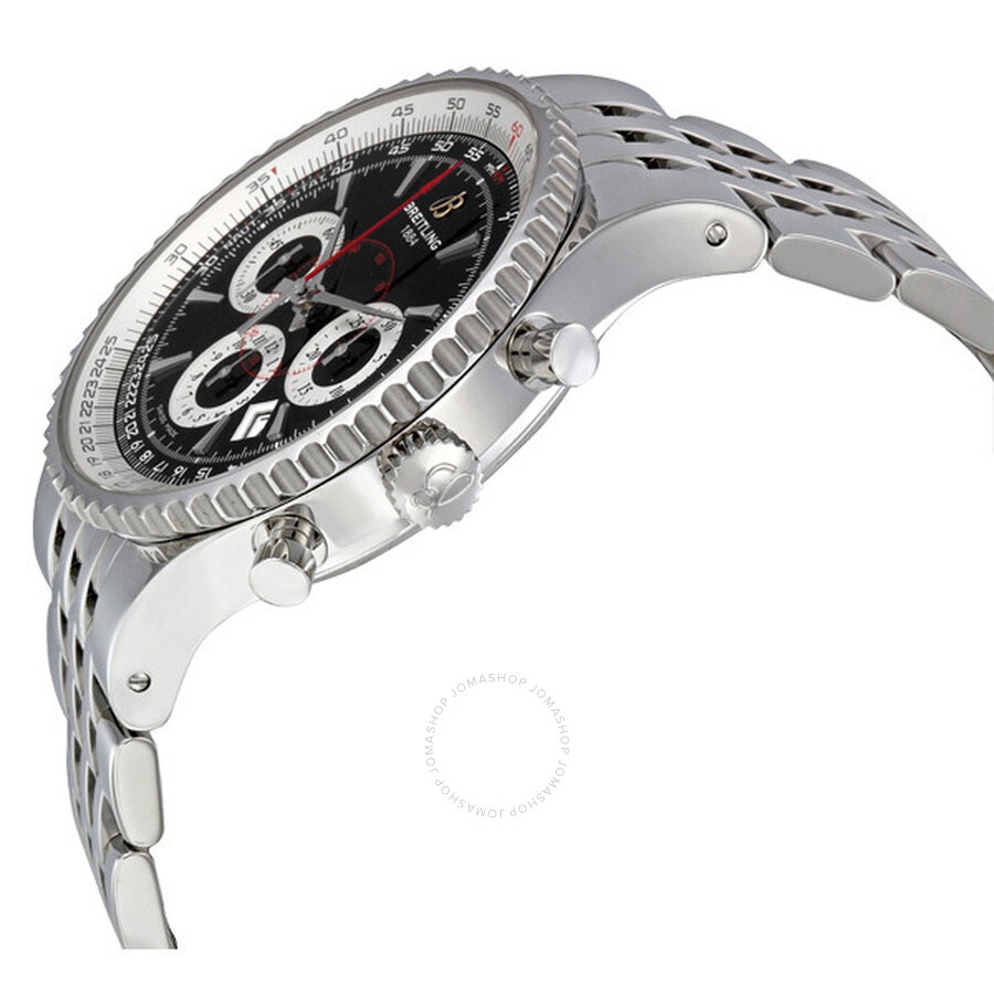 Pre-owned Breitling Montbrillant Chronograph Automatic Black Dial Men's Watch A2335121/BA93 - 2