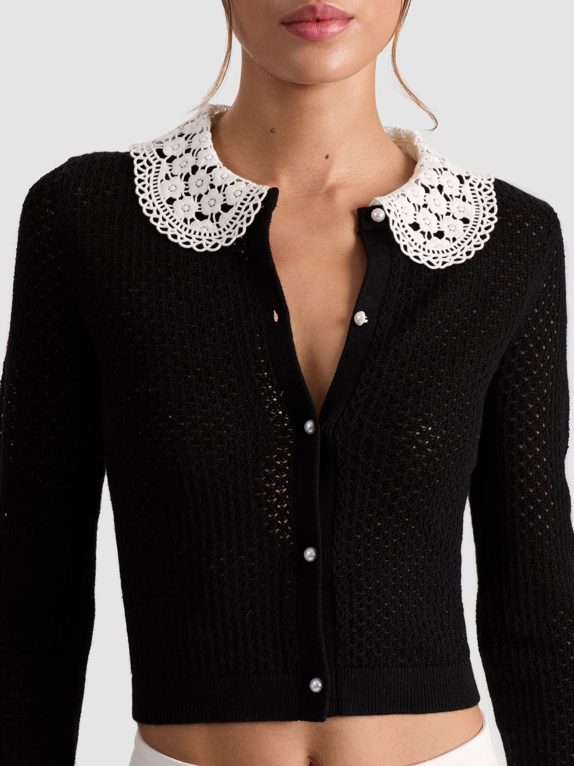 CARSON COLLARED CARDIGAN - 4