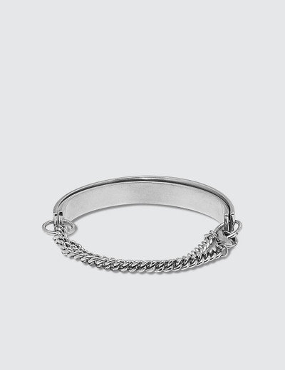 SAINT LAURENT Double Plaque Chain Metal Bracelet outlook