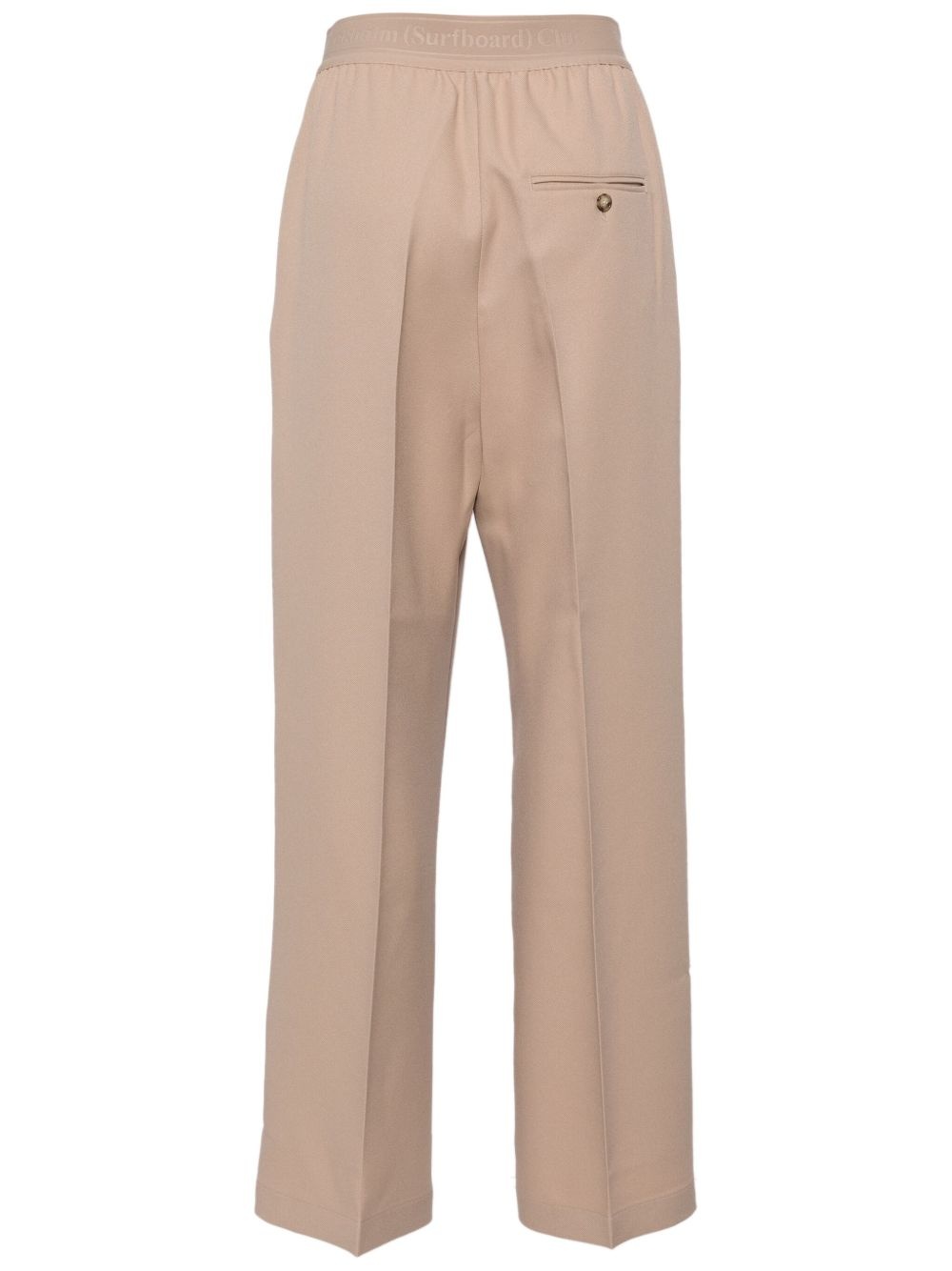 pressed-crease straight trousers - 2
