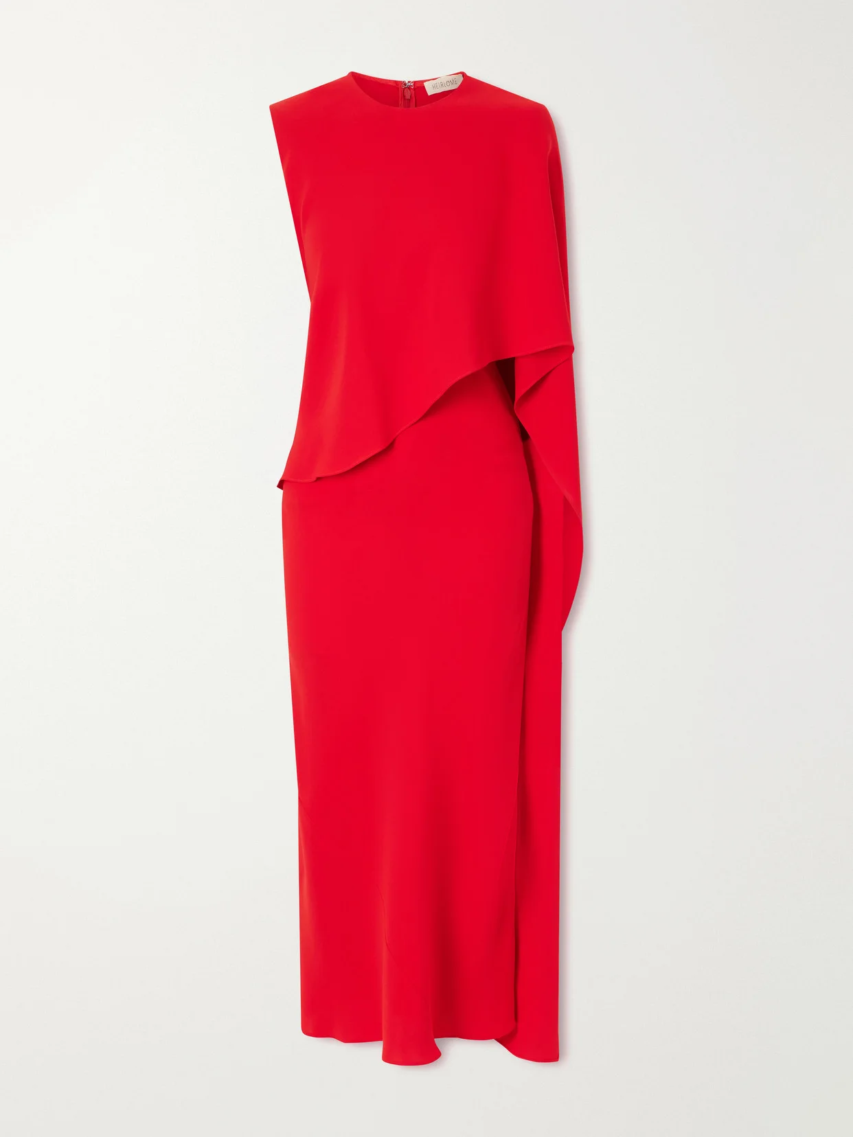 Clementine Draped Silk-crepe Maxi Dress - 1