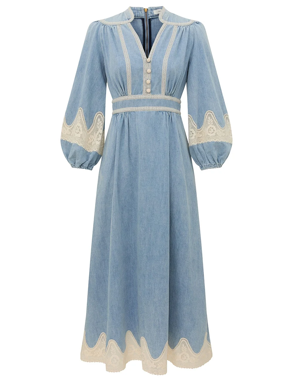 FAIRLIGHT DENIM LACE DRESS - 1