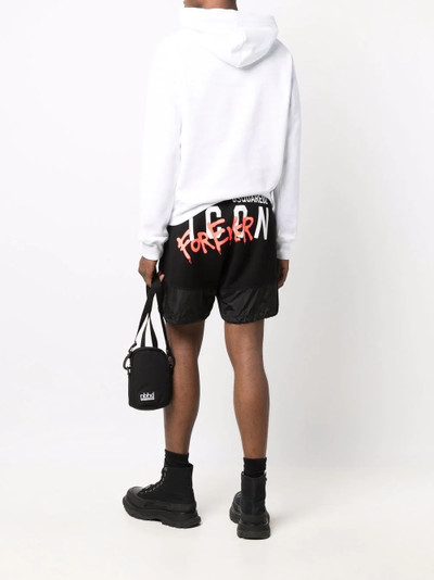 DSQUARED2 logo-print drawstring-hem shorts outlook