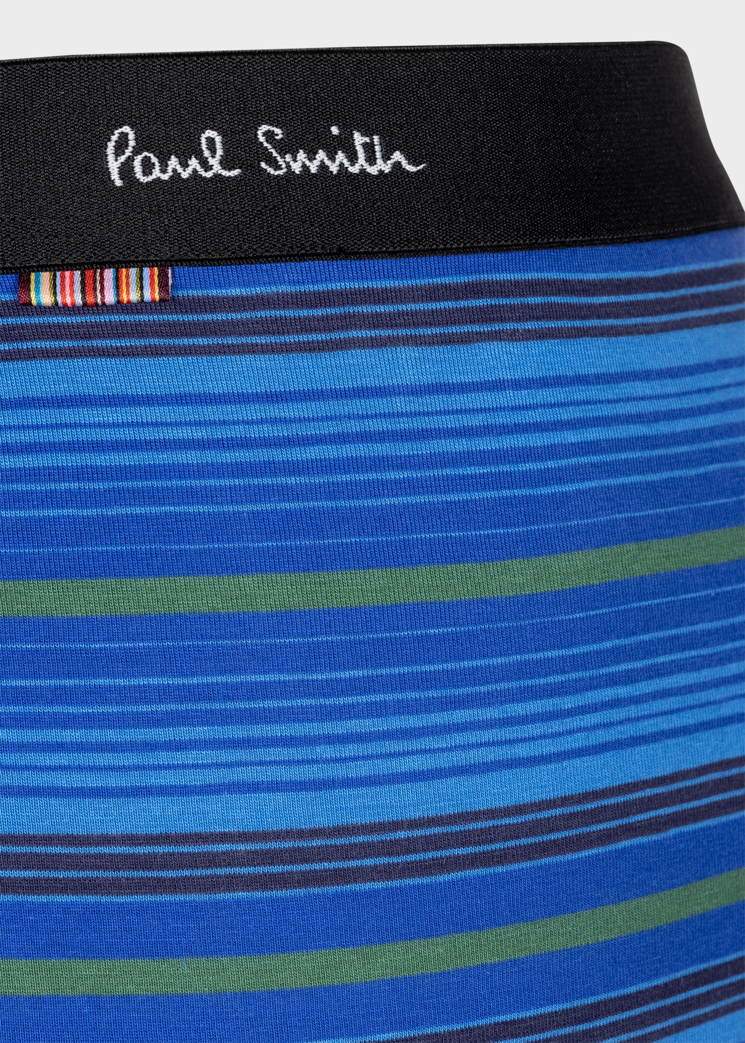 Blue Tonal Stripe Boxer Briefs - 3