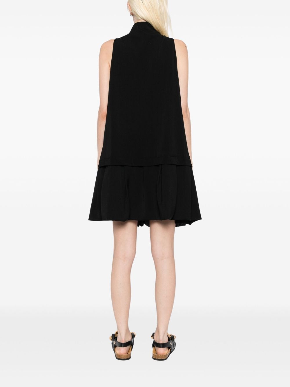 ruffle-hem mini dress - 4