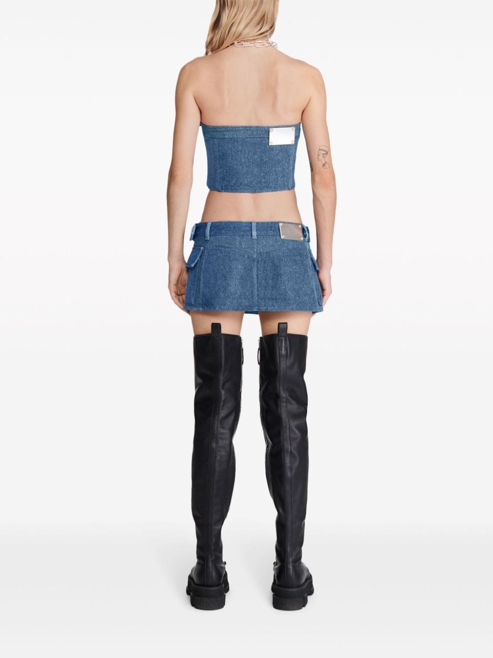 denim toolbelt skirt - 3