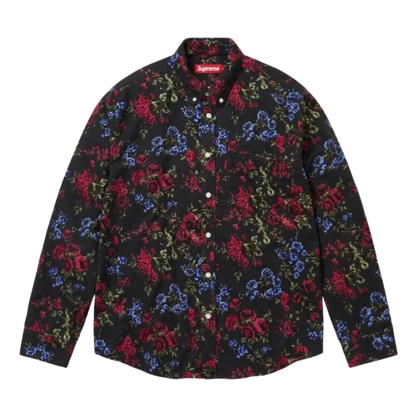 Supreme SS26 Floral Flannel Shirt 'Black' SUP-SS26-292-BLK - 1