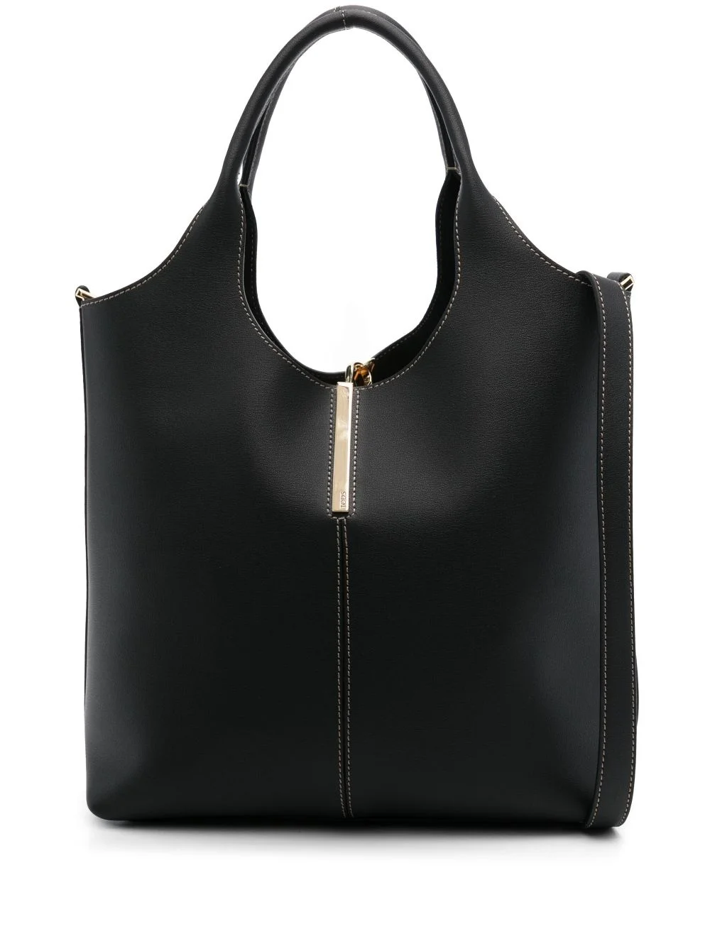 leather tote bag - 1