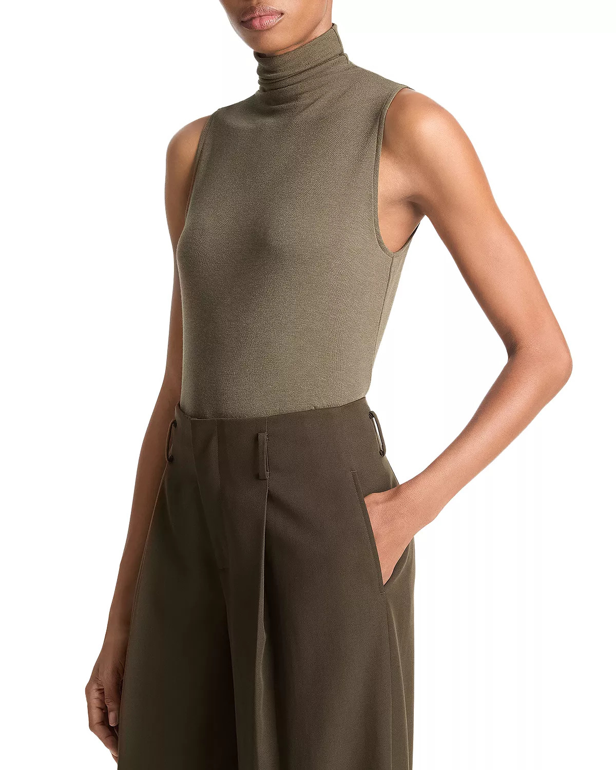 Turtleneck Sleeveless Top - 3