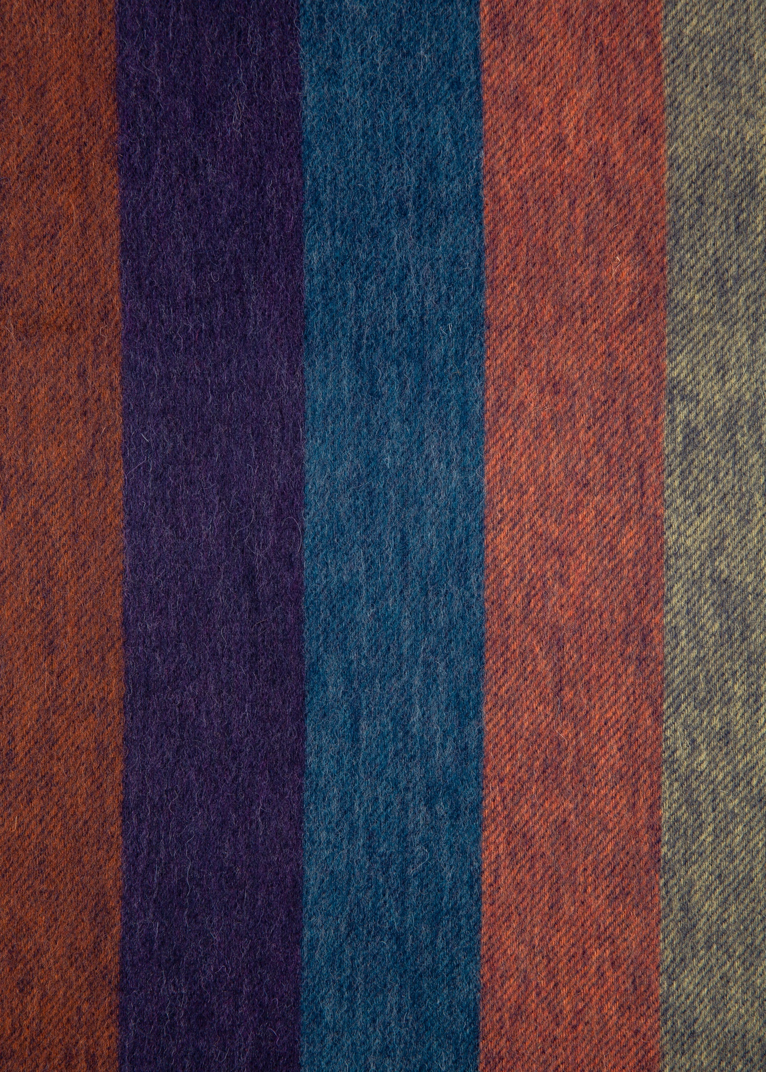 Muted 'Artist Stripe' Wool-Blend Scarf - 4