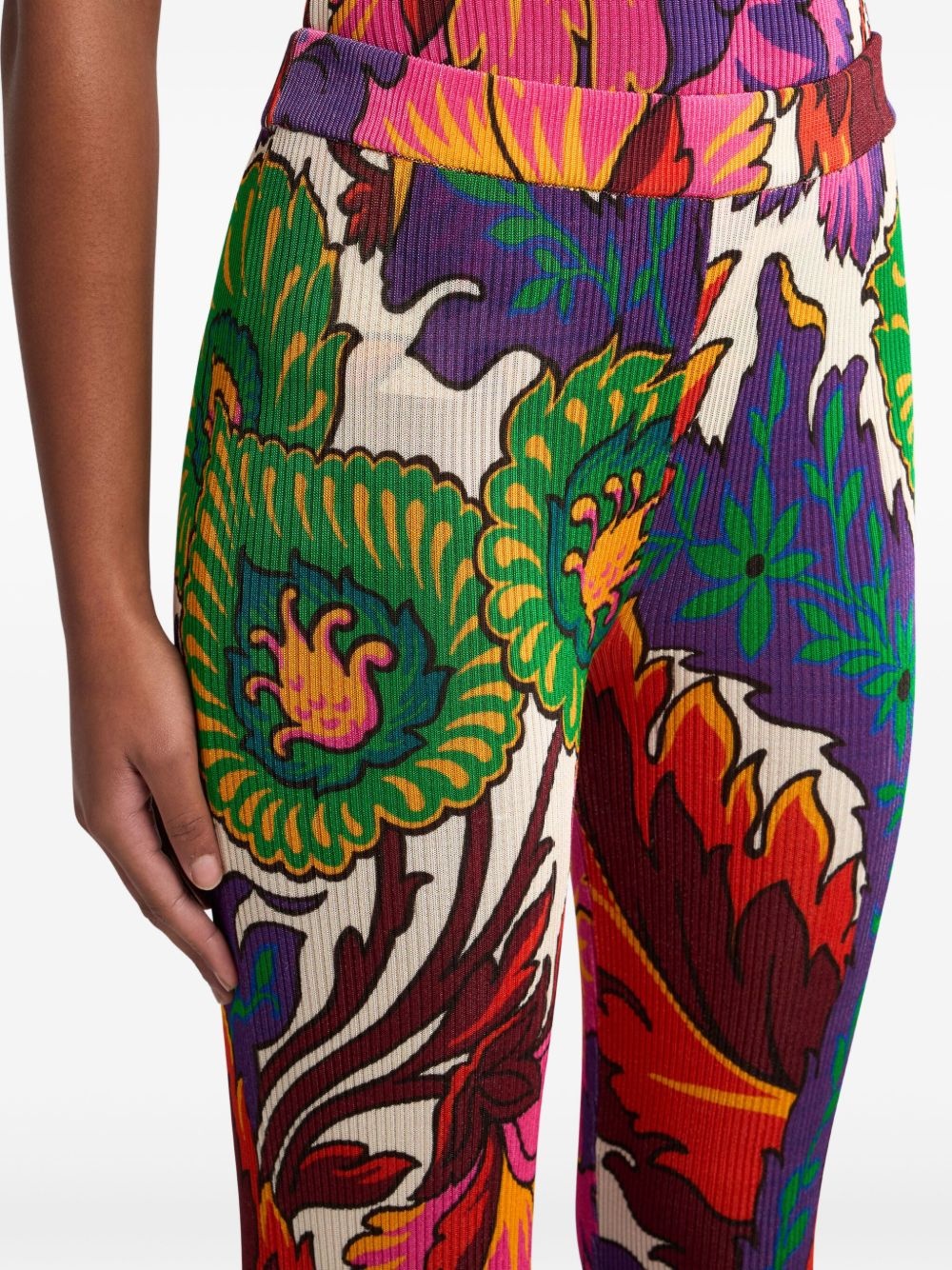 floral-print trousers - 5