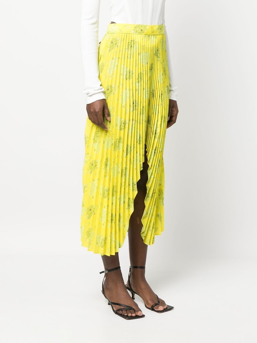 arch pleated midi skirt - 3