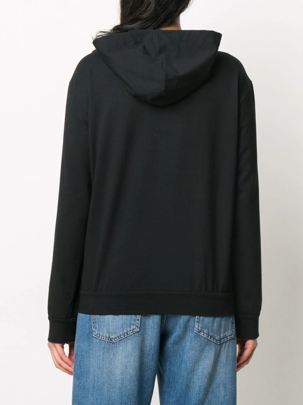 Monili chain-detail zip-up hoodie - 4