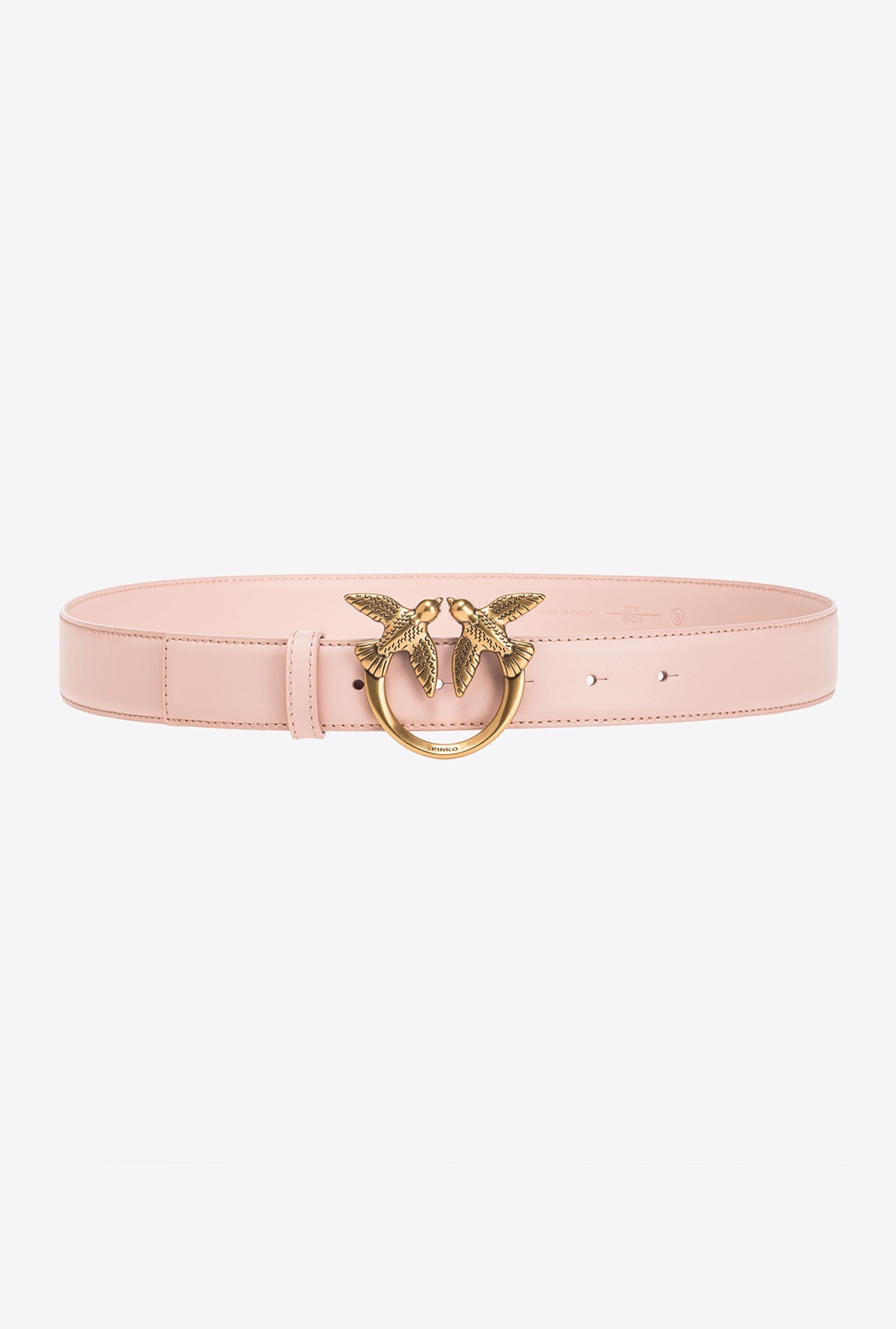 LOVE BIRDS LEATHER BELT 3CM - 1