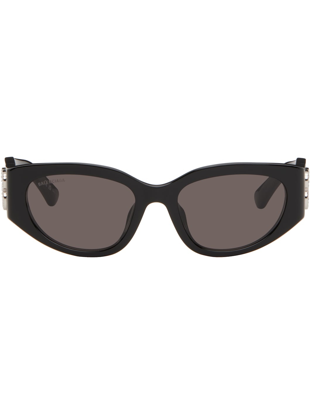 Black Bossy Round AF Sunglasses - 1
