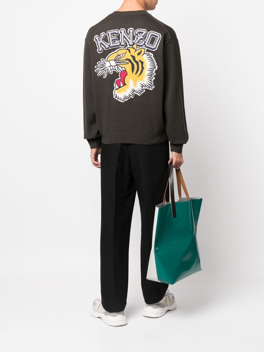 Varsity logo knitted jumper - 2