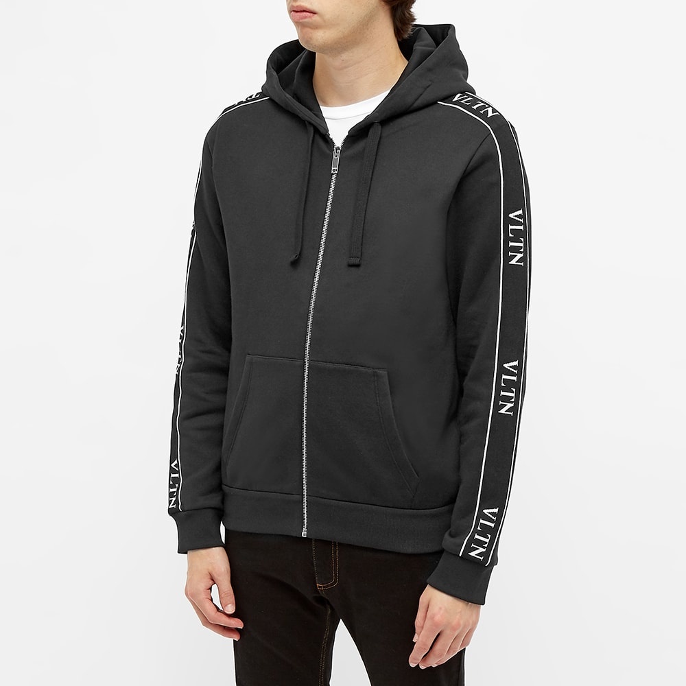 Valentino Zip Taped Logo Hoody - 4