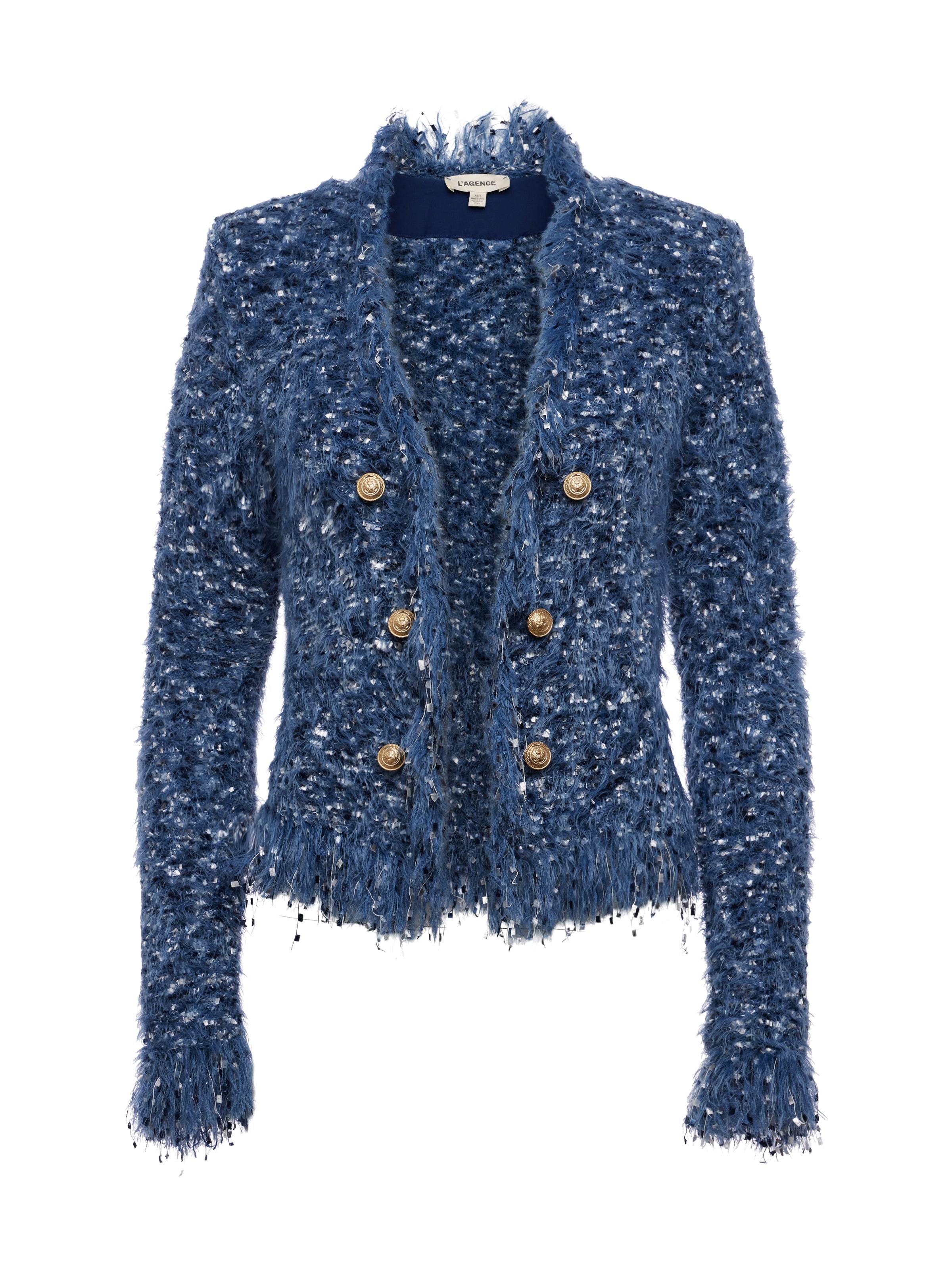 Azure Fringe Cardigan Blazer - 1
