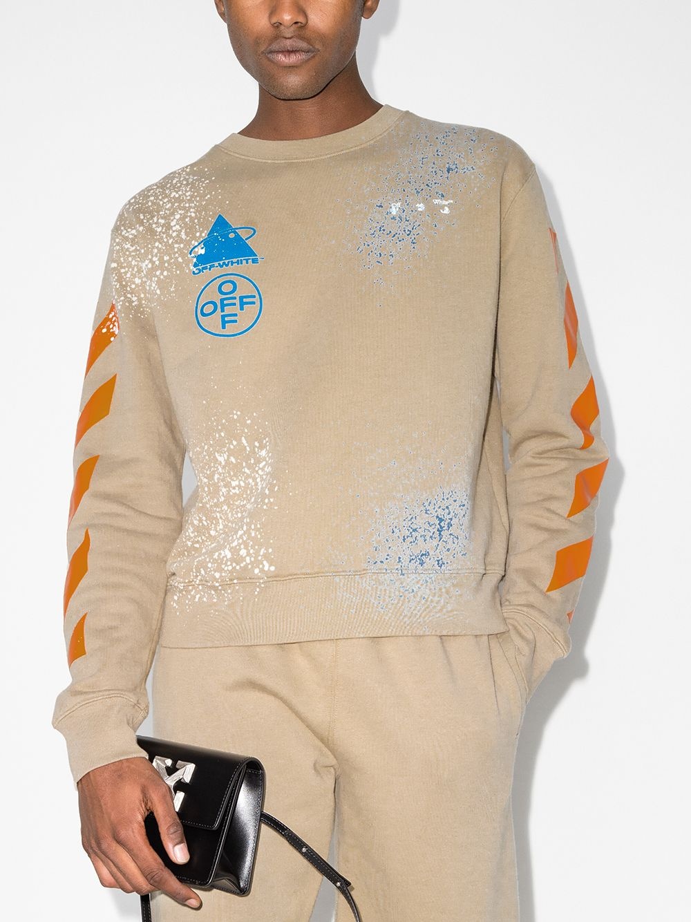 x Browns 50 paint-splatter sweatshirt - 2