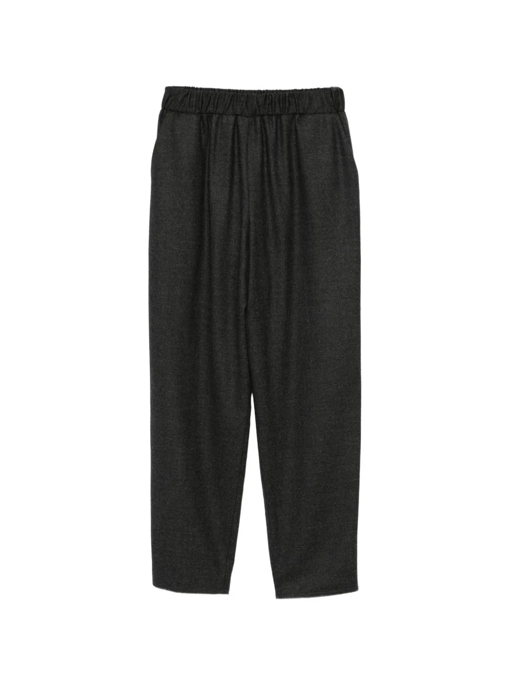 flannel carrot trousers - 1